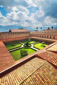 Cloister, Cathedral of Monreale, Monreale, Palermo, Sicily, Italy, Europe Cloister, Cathedral of Monreale, Monreale, Palermo, Sicily, Italy, Europe
